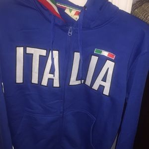 An Italian sweatshirt.